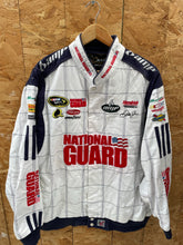 Vintage Dale Earnhardt Jr. National Guard Chase Authentic Nascar Jacket XL White